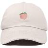 imageDALIX Peach Embroidered Dad Cap Cotton Baseball Hat WomenBeige