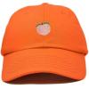 imageDALIX Peach Embroidered Dad Cap Cotton Baseball Hat WomenOrange