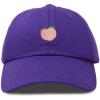 imageDALIX Peach Embroidered Dad Cap Cotton Baseball Hat WomenPurple