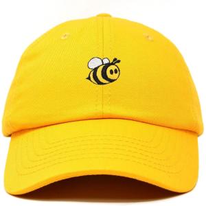 imageDALIX Bumble Bee Baseball Cap Dad Hat Embroidered Womens GirlsGold