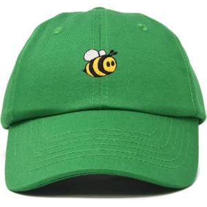 imageDALIX Bumble Bee Baseball Cap Dad Hat Embroidered Womens GirlsKelly Green
