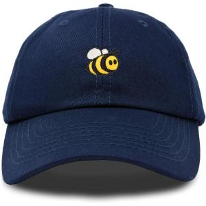 imageDALIX Bumble Bee Baseball Cap Dad Hat Embroidered Womens GirlsNavy Blue