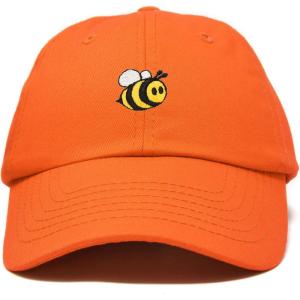 imageDALIX Bumble Bee Baseball Cap Dad Hat Embroidered Womens GirlsOrange