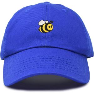 imageDALIX Bumble Bee Baseball Cap Dad Hat Embroidered Womens GirlsRoyal Blue