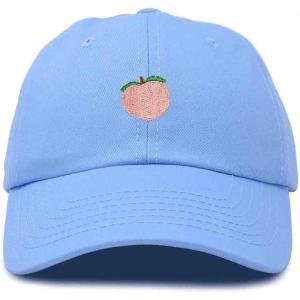 imageDALIX Peach Embroidered Dad Cap Cotton Baseball Hat WomenLight Blue