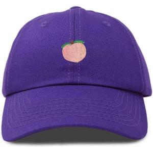 imageDALIX Peach Embroidered Dad Cap Cotton Baseball Hat WomenPurple