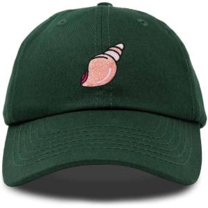 imageDALIX Seashell Cotton Dad Cap Embroidered Baseball Hat WomensDark Green