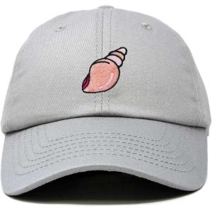 imageDALIX Seashell Cotton Dad Cap Embroidered Baseball Hat WomensGray