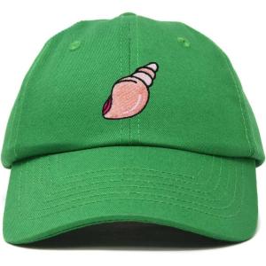 imageDALIX Seashell Cotton Dad Cap Embroidered Baseball Hat WomensKelly Green