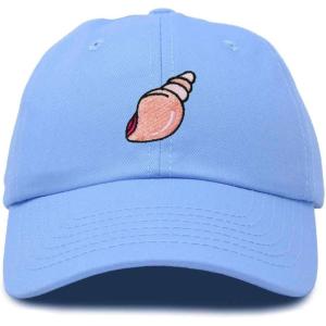 imageDALIX Seashell Cotton Dad Cap Embroidered Baseball Hat WomensLight Blue