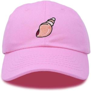 imageDALIX Seashell Cotton Dad Cap Embroidered Baseball Hat WomensLight Pink