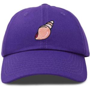 imageDALIX Seashell Cotton Dad Cap Embroidered Baseball Hat WomensPurple
