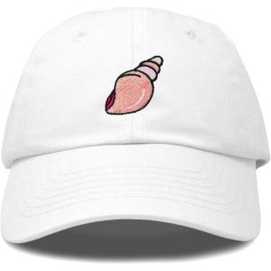 imageDALIX Seashell Cotton Dad Cap Embroidered Baseball Hat WomensWhite