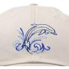 imageDALIX Bottlenose Dolphin Embroidered Dad Cap Cotton Baseball Cap WomenBeige