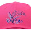 imageDALIX Bottlenose Dolphin Embroidered Dad Cap Cotton Baseball Cap WomenHot Pink