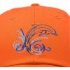 imageDALIX Bottlenose Dolphin Embroidered Dad Cap Cotton Baseball Cap WomenOrange