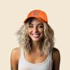 imageDALIX Bottlenose Dolphin Embroidered Dad Cap Cotton Baseball Cap WomenOrange