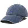 imageDALIX Bottlenose Dolphin Embroidered Dad Cap Cotton Baseball Cap WomenWashed Navy