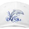 imageDALIX Bottlenose Dolphin Embroidered Dad Cap Cotton Baseball Cap WomenWhite