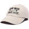 imageDALIX Camp Hair Dont Care Hat Dad Cap 100 Cotton LightweightBeige