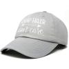 imageDALIX Camp Hair Dont Care Hat Dad Cap 100 Cotton LightweightGray