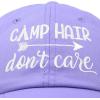 imageDALIX Camp Hair Dont Care Hat Dad Cap 100 Cotton LightweightLavender