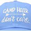 imageDALIX Camp Hair Dont Care Hat Dad Cap 100 Cotton LightweightLight Blue