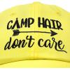 imageDALIX Camp Hair Dont Care Hat Dad Cap 100 Cotton LightweightMinion Yellow