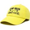 imageDALIX Camp Hair Dont Care Hat Dad Cap 100 Cotton LightweightMinion Yellow