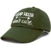 imageDALIX Camp Hair Dont Care Hat Dad Cap 100 Cotton LightweightOlive