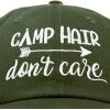 imageDALIX Camp Hair Dont Care Hat Dad Cap 100 Cotton LightweightOlive