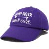 imageDALIX Camp Hair Dont Care Hat Dad Cap 100 Cotton LightweightPurple