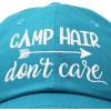imageDALIX Camp Hair Dont Care Hat Dad Cap 100 Cotton LightweightTeal