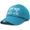 imageDALIX Camp Hair Dont Care Hat Dad Cap 100 Cotton LightweightTeal