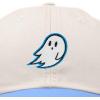 imageDALIX Ghost Embroidered Two Tone Snapback Hat Adjustable Cotton Dad Cap MenCream Blue