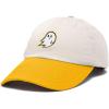 imageDALIX Ghost Embroidered Two Tone Snapback Hat Adjustable Cotton Dad Cap MenCream Gold
