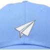 imageDALIX Paper Plane Hat Embroidered Mens Womens Baseball CapLight Blue