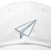 imageDALIX Paper Plane Hat Embroidered Mens Womens Baseball CapWhite