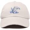imageDALIX Bottlenose Dolphin Embroidered Dad Cap Cotton Baseball Cap WomenBeige