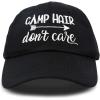 imageDALIX Camp Hair Dont Care Hat Dad Cap 100 Cotton LightweightBlack