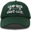 imageDALIX Camp Hair Dont Care Hat Dad Cap 100 Cotton LightweightDark Green