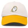 imageDALIX Ghost Embroidered Two Tone Snapback Hat Adjustable Cotton Dad Cap MenCream Gold
