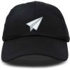imageDALIX Paper Plane Hat Embroidered Mens Womens Baseball CapBlack