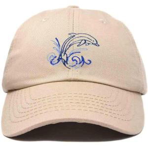 imageDALIX Bottlenose Dolphin Embroidered Dad Cap Cotton Baseball Cap WomenKhaki