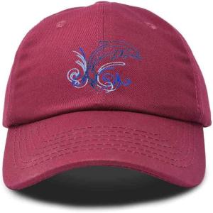 imageDALIX Bottlenose Dolphin Embroidered Dad Cap Cotton Baseball Cap WomenMaroon