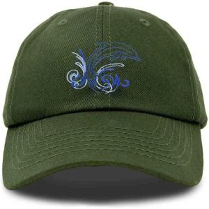 imageDALIX Bottlenose Dolphin Embroidered Dad Cap Cotton Baseball Cap WomenOlive