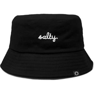 imageDALIX Salty Embroidered Bucket Hat Cotton Summer Beach Vacation Cap WomensBlack