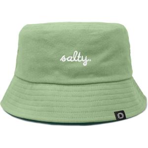 imageDALIX Salty Embroidered Bucket Hat Cotton Summer Beach Vacation Cap WomensTurf Green