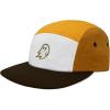 imageDALIX Embroidered Ghost 5 Panel Camper Hat Cap Cotton Baseball Hat MenGold Brown