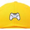 imageDALIX Game Controller Embroidered Dad Cap Cotton Baseball Cap MenGold
